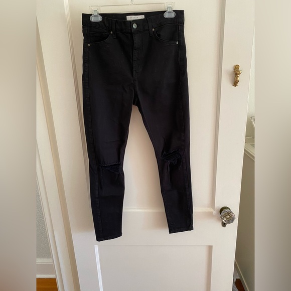 TOPSHOP Jamie Distressed Skinny Jean - Picture 1 of 5